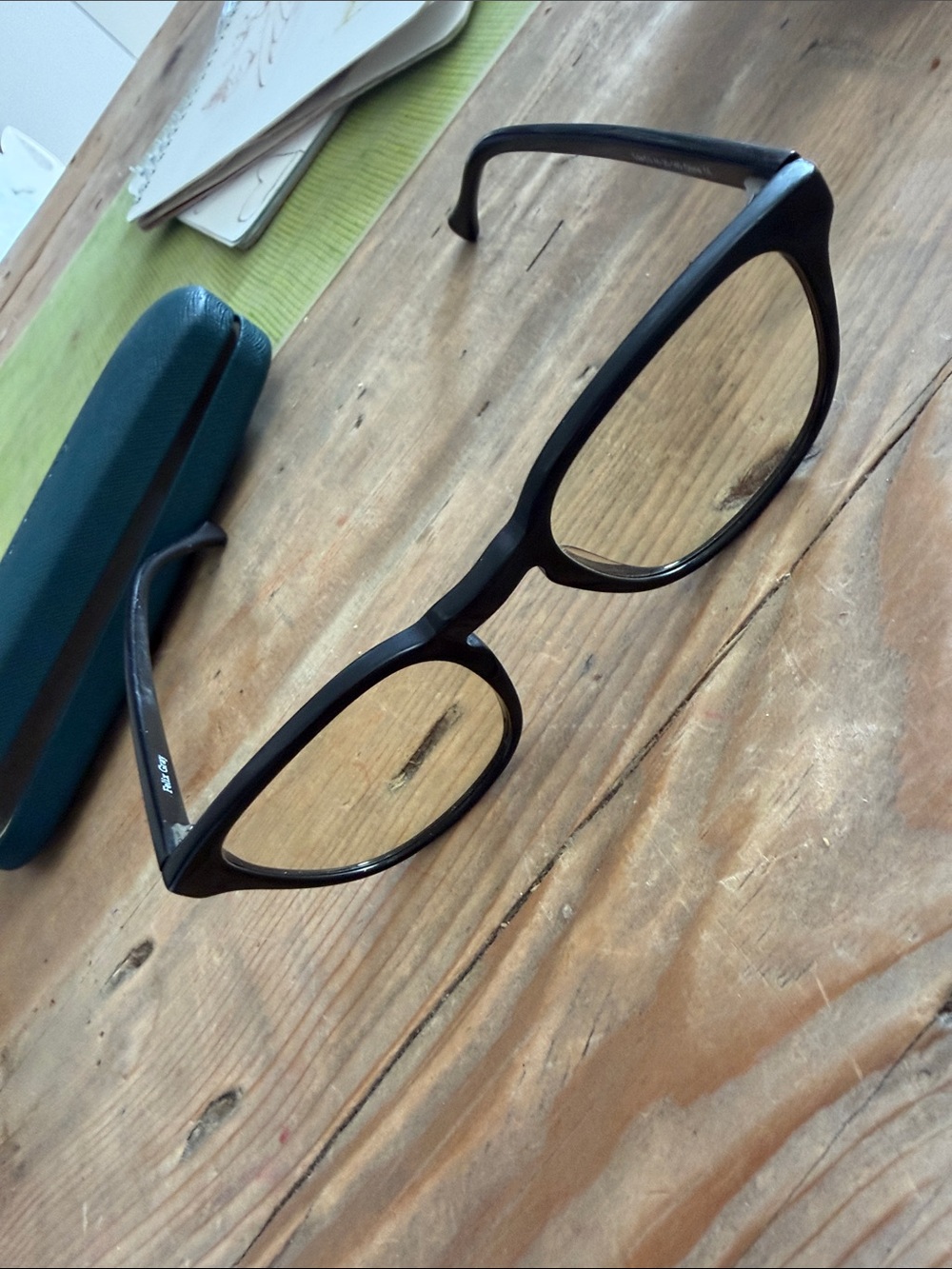 Felix Gray Tole Amber Blue Light Classic Black Round Reading Glasses